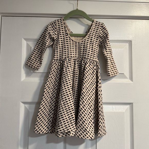 Alice + Ames The Ballet Dress in Ivory Dash EUC Size 4T - Picture 2 of 3